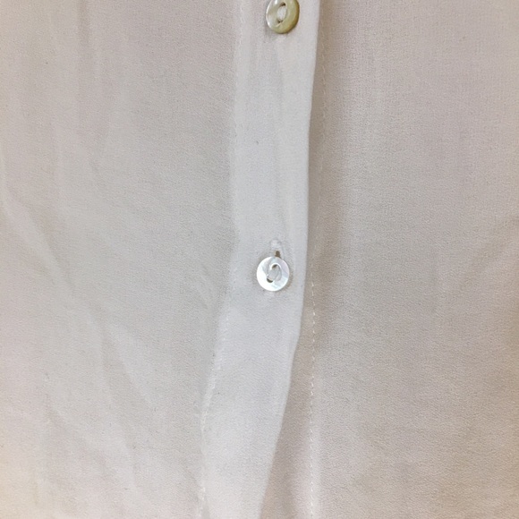 Zara Basics Chiffon & Lace Long Sleeve Blouse XS - Picture 8 of 9